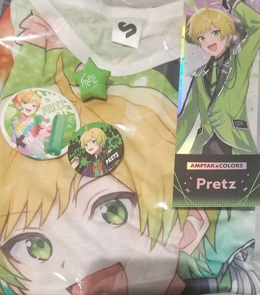 すとふぇす フルグラフィックTシャツ ぷりっつホログラムチケット 等身缶バッジ リングライト AMPTAKxCOLORS