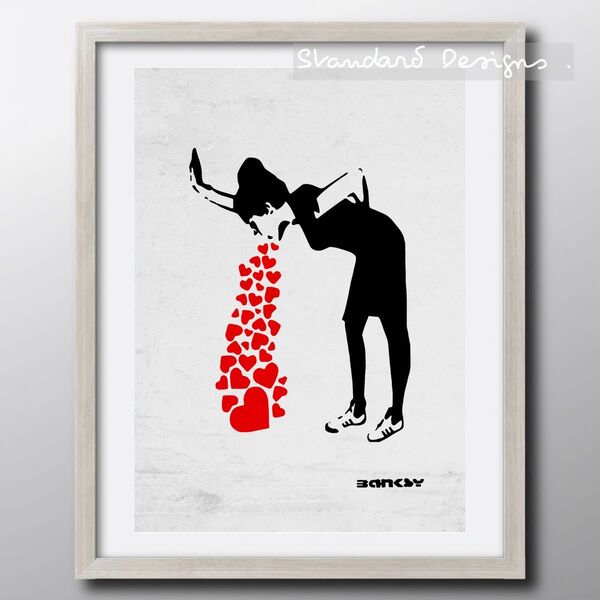 【どれでも3枚1500円】アートポスター/バンクシー・LOVE SICK