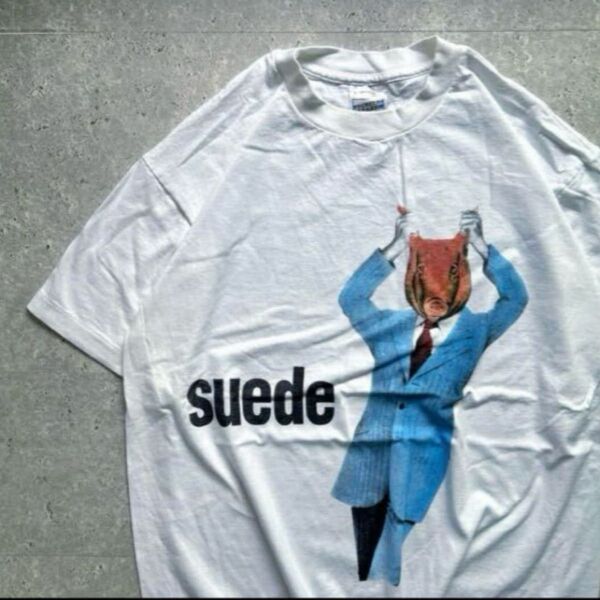 suede 90s スウェード U.K. ツアーTシャツ L ホワイト