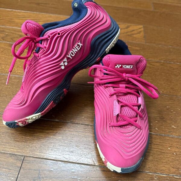 YONEX テニスシューズ パワークッションフュージョンレブ5ウィメンGC ローズピンク