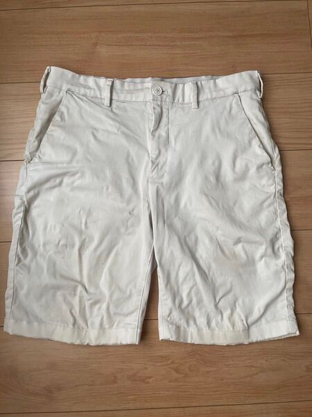 GU メンズ ハーフパンツ 白 M