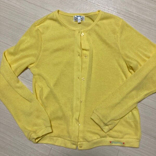 セラフ マザウェイズ 150 カーディガン 黄色 イエロー 薄手