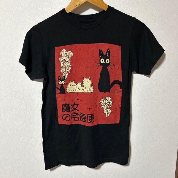 魔女の宅急便 ジジ&リリー Tシャツ スタジオジブリ アメリカ企画 アニメ 映画 オフィシャル XS 古着 プリント トップス