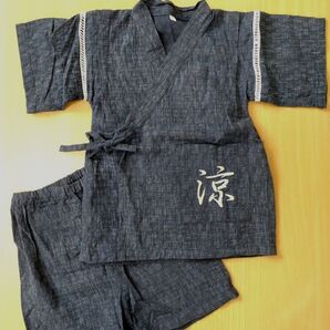 【子供甚平】 上下セット 100サイズ