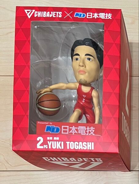 千葉ジェッツ×日本電技 富樫勇樹 ボブルヘッドフィギュア 非売品