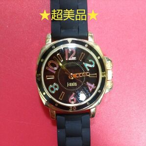 ★ J−AXIS SUN FLAME 腕時計 AL1182 S.T. 稼働品