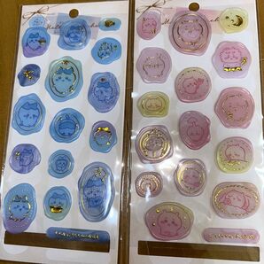 2種類 メルティシュシュシール シーリングスタンプ風シール ハチワレ ちいかわ