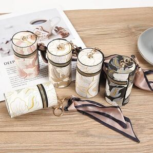 クーポン利用で380円 チャーム コスメポーチ カギポーチ コインポーチ アクセサリーポーチ イヤホンポーチ リボン グリーン ←