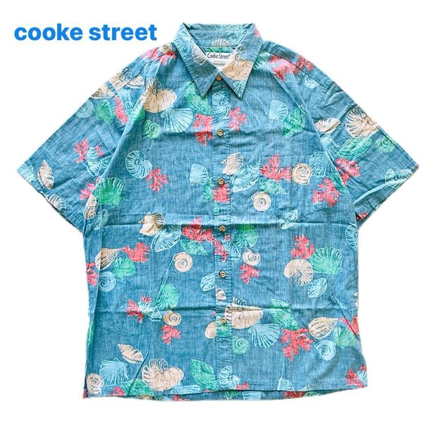 cooke street クックストリート ハワイアンシャツ アロハシャツ 総柄 半袖シャツ