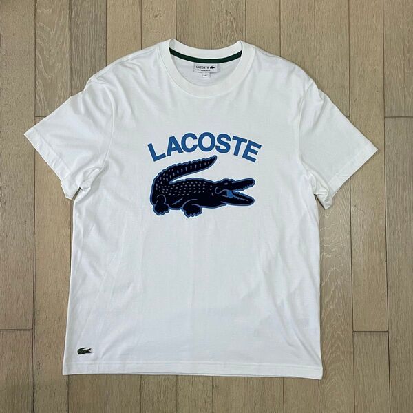 ラコステ ビッグロゴ ヘリテージグラフィックプリントTシャツ サイズL