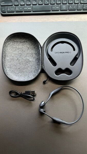 【美品・動作良好】Shokz OpenRun Pro 2 Mini ブラック SKZ-EP-000033 2024年11月購入