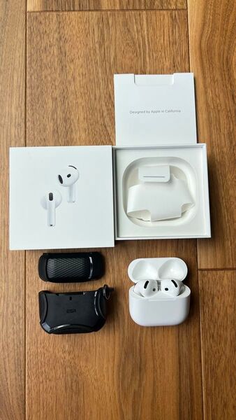 【美品】正規品 AirPods 第4世代(ノイズキャンセリング有)MXP93J/A + ESR MagSafe対応ケース付