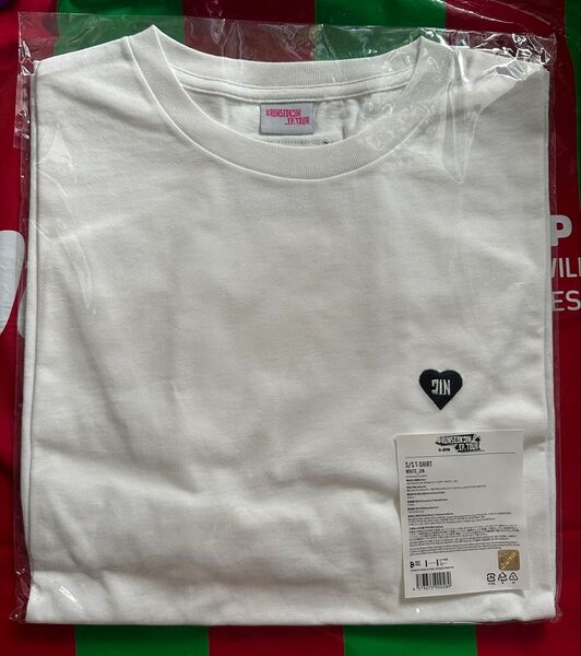 BTS ジン JIN RUNSEOKJIN in JAPAN 日本限定 公式 POPUP Tシャツ 白 JINサイズ White