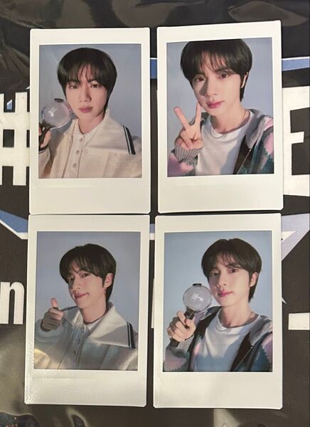 BTS ジン RUNSEOKJIN in JAPAN POP-UP 公式 インスタントフォトカード チェキ 全4種 コンプリート