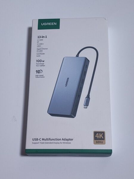 新品未開封 UGREEN Revodok Pro 313 13 in 1 usb c ハブ4k 100w 10gbps