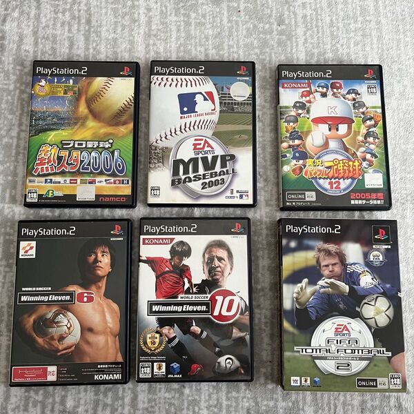 美品PS2 スポーツゲーム 6本セット まとめ売り PlayStation2 プレイステーション2