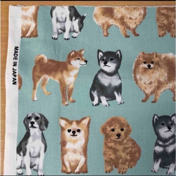 ★◇オックス生地 生地幅×50cm 犬