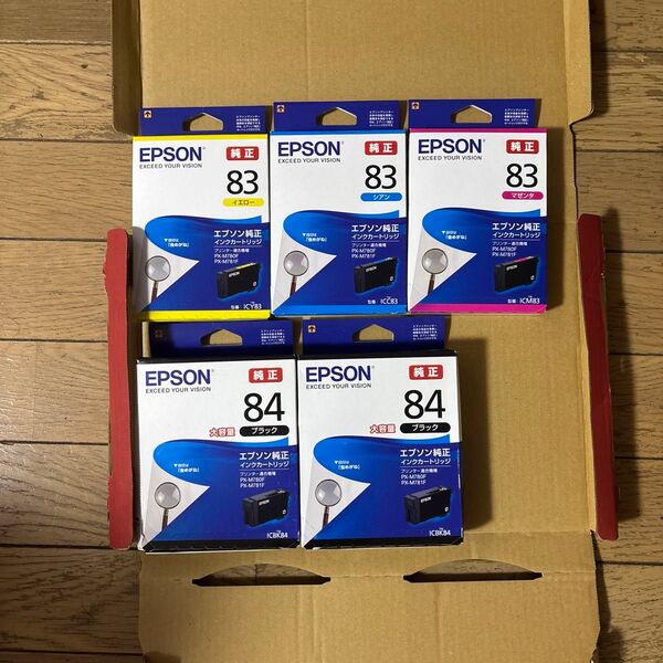 エプソンプリンターインク 虫めがね 5個セット