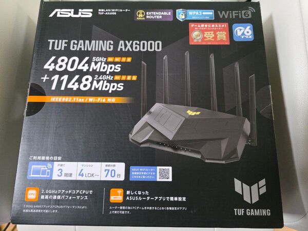 ASUS TUF-AX6000 無線LANルーター Wi-Fi6 ゲーミングルーター