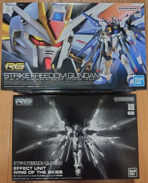 ストライクフリーダムガンダム (1/144 RG 14 機動戦士ガンダムSEED DESTINY 2211988)+ 天空の翼