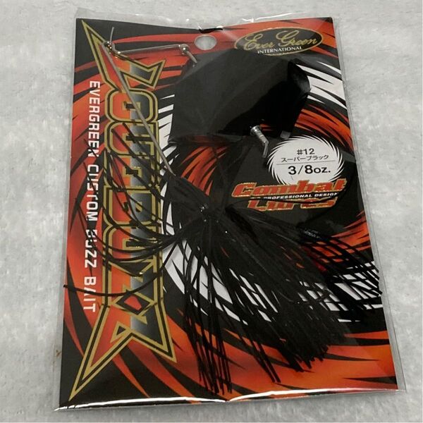 エバーグリーン (EVERGREEN) バズベイト ラウドバズ 3/8oz スーパーブラック #12 新品未使用未開封