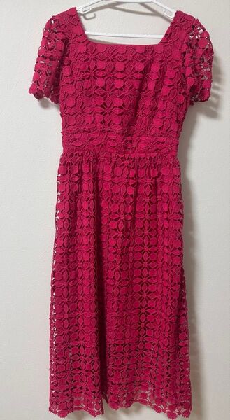 shein シーイン Aラインドレス ドレス エレガントドレス ピンク sサイズ