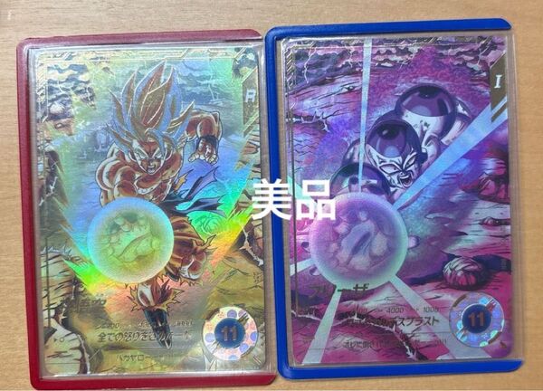 【美品】SDV3-011 孫悟空 SDV3-018 フリーザ ドラゴンボールスーパーダイバーズ GDR ゴッドレア パラレル 3弾