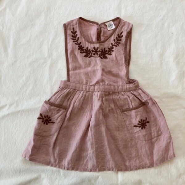 apolina kids BOBBIE PINAFORE Sサイズ Moroccan Rose