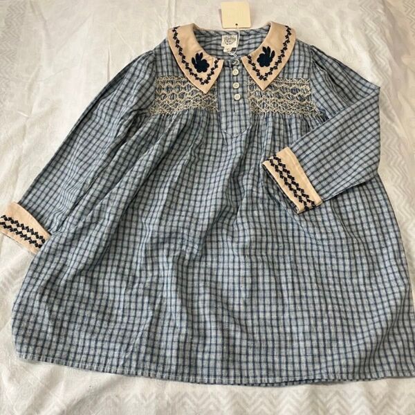 apolina kids Minnie dress Worker check 5-7y