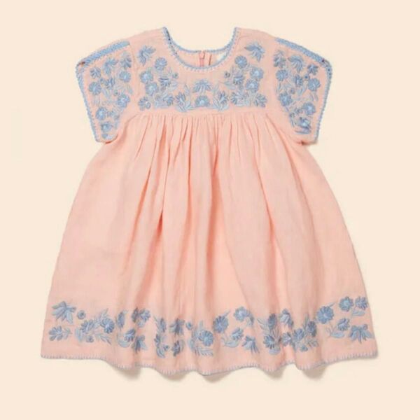 apolina kids STEVIE dress Pale Rose 3-5y