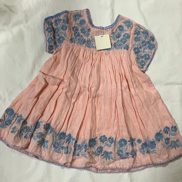 apolina kids STEVIE dress Pale Rose 3-5y