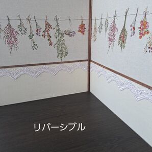 135 ミニチュア リバーシブル 背景ボード ドールハウス
