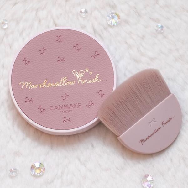 【新品 未開封 未使用】キャンメイク マシュマロフィニッシュパウダー MI マットアイボリーオークル(限定)&ブラシ PK限定