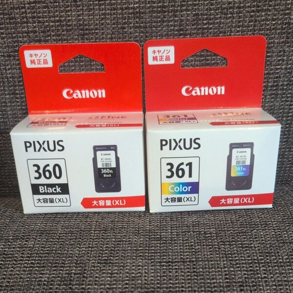Canon 純正インク BC-360XL BC-361XL 2個セット