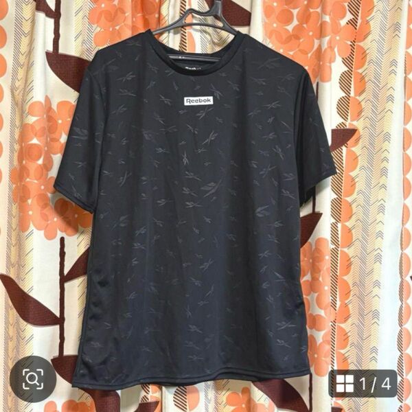 Reebok リーボック レディース LL半袖Tシャツ Tシャツ 黒 ドライ 夏 Tシャツ 黒 半袖 ブラック 半袖Tシャツ