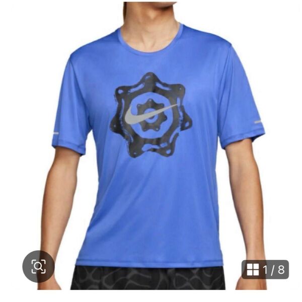 NIKE ナイキ メンズ M 半袖 Tシャツ ランニング 青 ドライ 速乾 夏 Tシャツ 半袖 吸汗速乾 ドライ