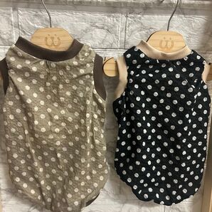 犬服 タンクトップ2枚 L ハンドメイド