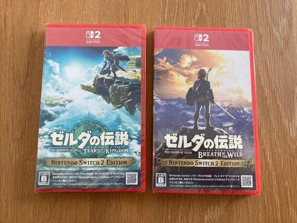 【新品未開封】 Switch2 ゼルダの伝説 ブレスオブザワイルド ティアーズオブキングダム 2本セット