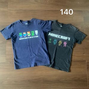 ユニクロ マインクラフト Tシャツ 2枚セット 140