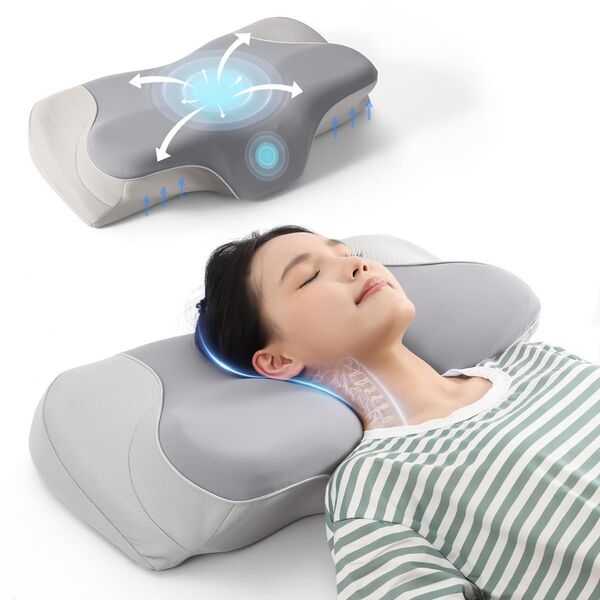 安眠枕 快眠枕 まくら 低反発枕 高さ調節可能 アーチ型 リラックス 枕 首が痛くならない 横向き寝