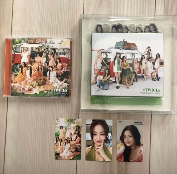 TWICE #TWICE5 通常盤+初回限定B盤+タワレコ特典クリアトレカ