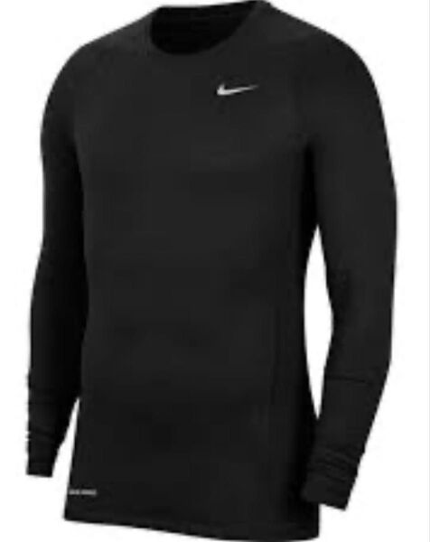 NIKE PRO ナイキプロ ウォームモック トップ 丸首 長袖 ブラック 美品
