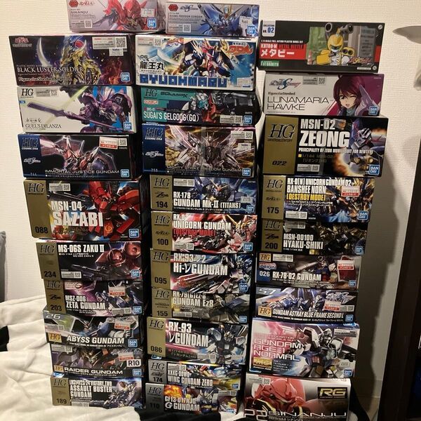 ガンプラ プラモデル まとめ売り ルナマリア ゲルググ フリマ計算合計74000円相当! アクションベース多数あり!