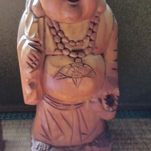 木彫り 布袋様 置物 インテリア