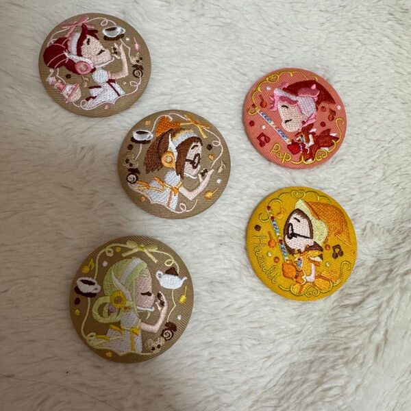 おジャ魔女どれみ 刺繍缶バッジ