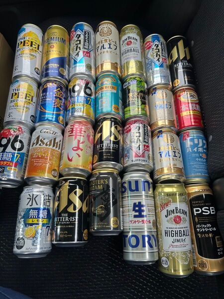 お酒まとめ売り ビール、チューハイ、ハイボールなど 500ml×10、350ml×17 計27点