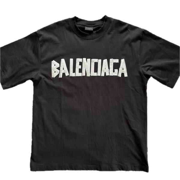 BALENCIAGA バレンシアガ New Tape Type Tシャツ ブラック 黒 サイズ L