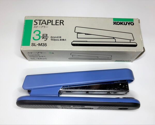 未使用 KOKUYO ステープラー 3号針用 とじ枚数30枚 ユニバーサル ブルー SL-M35