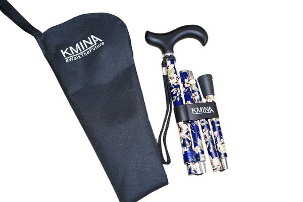 美品 ■ KMINA 折りたたみ 杖 ステッキ ■
