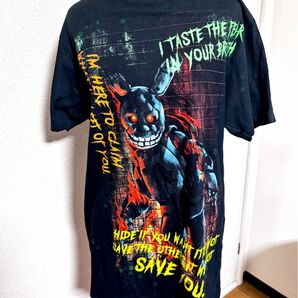 Tシャツ ファイブナイツアットフレディーズ DBD スプリングトラップ ホラー デッドバイデイライト 黒 ブラック コットン